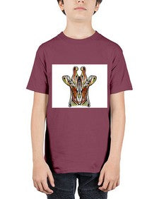 ethnic giraffe 425# - mandala - Youth Tee Unisex