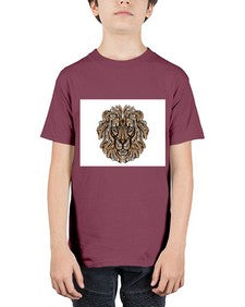 ethnic lion 430# - mandala - Youth Tee Unisex