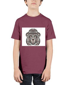 ethnic monkey 431# - mandala - Youth Tee Unisex