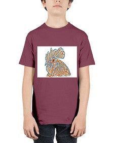 ethnic rooster 438# - mandala - Youth Tee Unisex