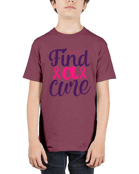 find a cure - breast cancer - Youth Tee Unisex