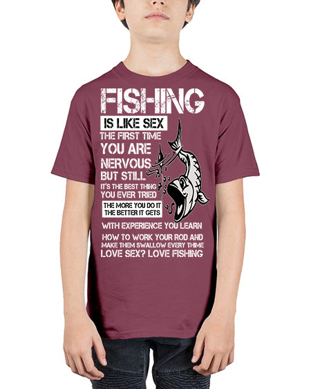 fishing 28# - shark-fish - Youth Tee Unisex