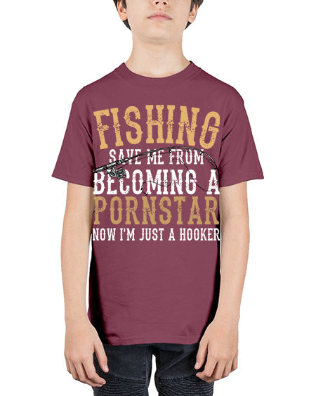 fishing save me 75# - shark-fish - Youth Tee Unisex