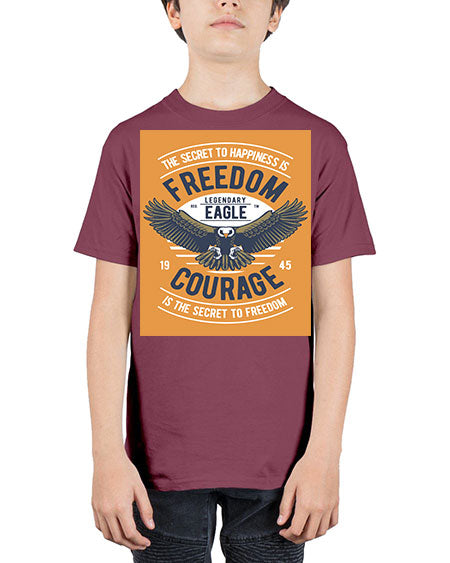 freedom eagle 35# - birds - Youth Tee Unisex