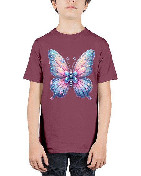 glitter butterfly 12# - butterfly - Youth Tee Unisex
