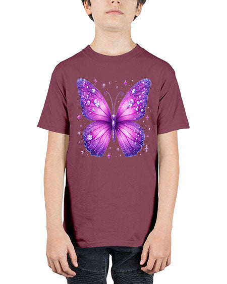 glitter butterfly 13# - butterfly - Youth Tee Unisex