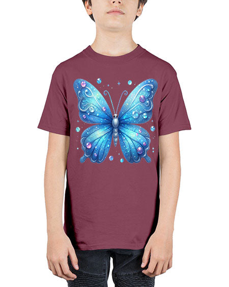 glitter butterfly 17# - butterfly - Youth Tee Unisex