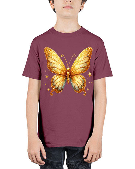 glitter butterfly 24# - butterfly - Youth Tee Unisex