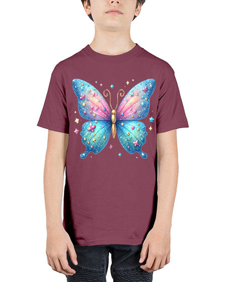 glitter butterfly 2# - butterfly - Youth Tee Unisex