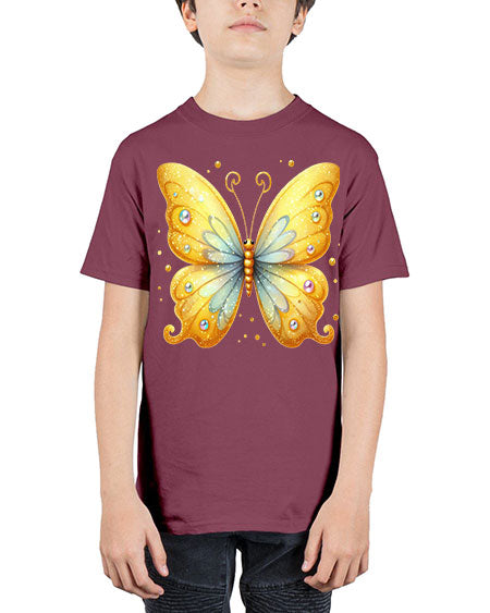 glitter butterfly 3# - butterfly - Youth Tee Unisex