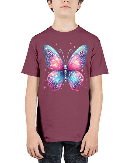 glitter butterfly 5# - butterfly - Youth Tee Unisex