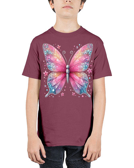 glitter butterfly 8# - butterfly - Youth Tee Unisex