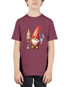 gnome with butterfly 16# - gnome - Youth Tee Unisex