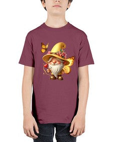 gnome with butterfly 27# - gnome - Youth Tee Unisex
