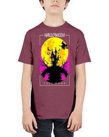 halloween full moon 500# - art pop art - Youth Tee Unisex