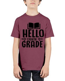 hello eighth grade 256# - eighth grade - Youth Tee Unisex