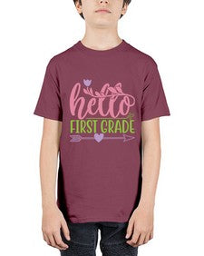hello first grade 269# - first grade - Youth Tee Unisex