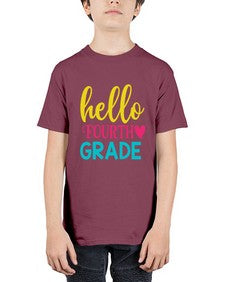hello fourth grade 287# - fourth grade - Youth Tee Unisex