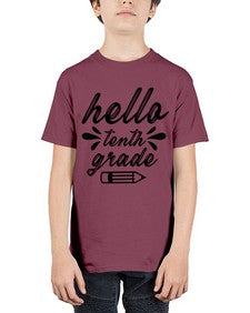 hello tenth grade 338# - tenth grade - Youth Tee Unisex
