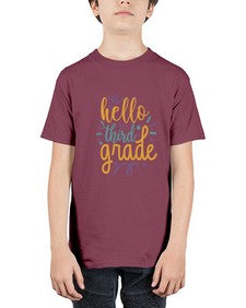 hello third grade 340# - third grade - Youth Tee Unisex