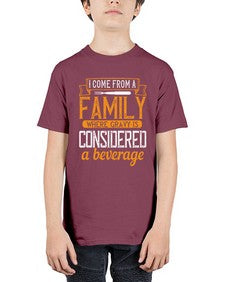 i come from a family where gravy is considered a beverage 202# - cooking - Youth Tee Unisex