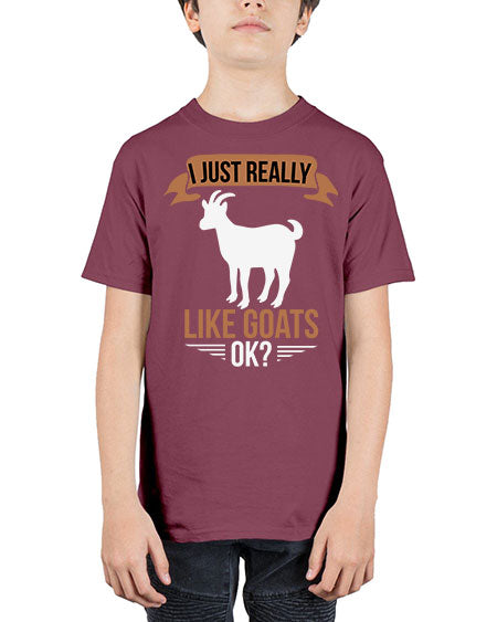 i just really like goats ok Style 3# - goat - Youth Tee Unisex