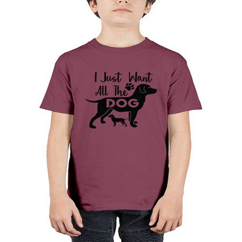 i just want all the dog 162# - dogs - Youth Tee Unisex