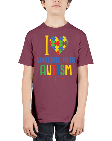 i love someone with autism Style 21# - autism - Youth Tee Unisex
