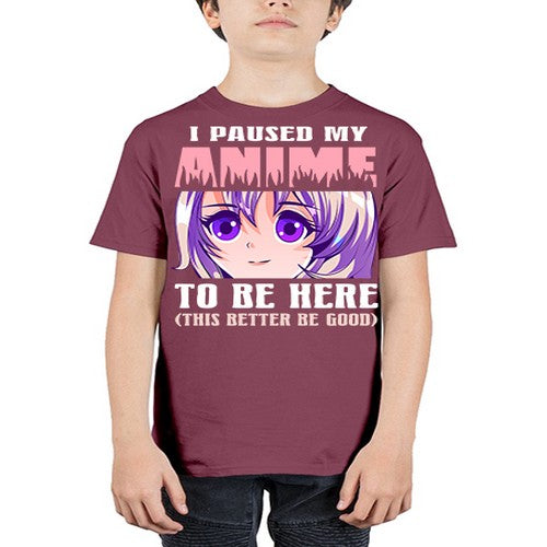 i paused my anime to be here236# - anime - Youth Tee Unisex