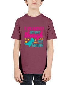 i roared my way through first grade 374# - first grade - Youth Tee Unisex