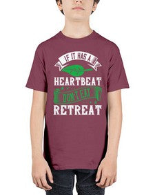if it has a heartbeat 1180# - vegan - Youth Tee Unisex