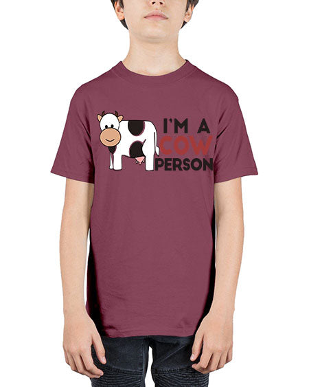 im a cow person - cow - Youth Tee Unisex