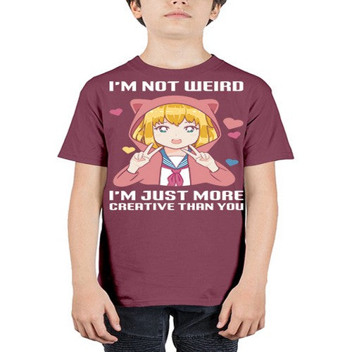 im not wierd im just more creative than you248# - anime - Youth Tee Unisex