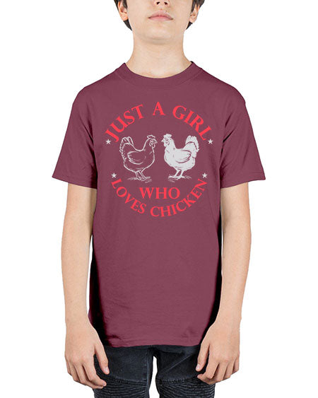 just a girl who loves chicken Style 3# - chicken - Youth Tee Unisex