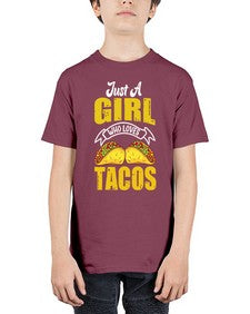 just a girl who loves tacos 1254# - tacos - Youth Tee Unisex