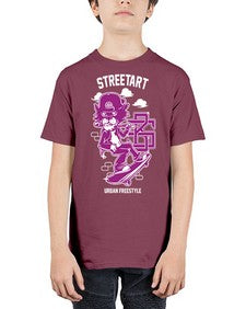 lets skate 724# - art pop art - Youth Tee Unisex