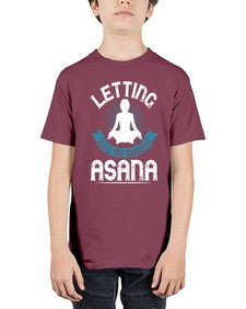 letting go is the hardest asana  407# - yoga - Youth Tee Unisex