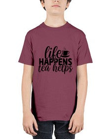 life happens tea helps 1309# - tea - Youth Tee Unisex