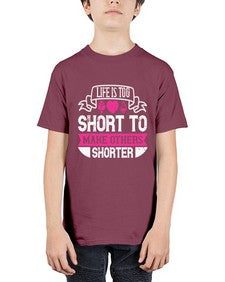 life is too short to make others shorter 317# - vegan - Youth Tee Unisex