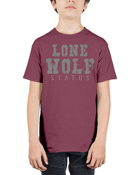 lone wolf status - wolf - Youth Tee Unisex