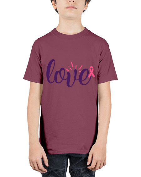 love Style 7# - breast cancer - Youth Tee Unisex