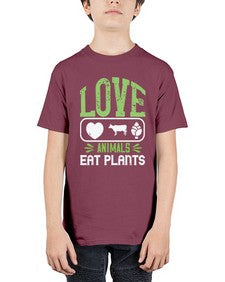 love animals eat plants 321# - vegan - Youth Tee Unisex