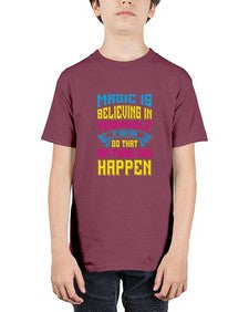 magic is believing in yourself if you can do that anything can happen 277# - unicorn - Youth Tee Unisex