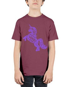 make your own magic colored 283# - unicorn - Youth Tee Unisex