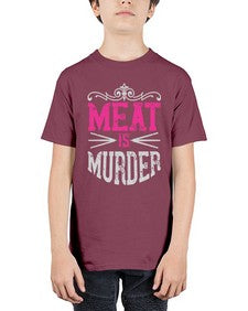 meat is murder 334# - vegan - Youth Tee Unisex