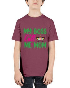 my boss call me mom 311# - unicorn - Youth Tee Unisex