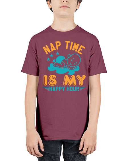 nap time is my happy hour Style 160# - baby shower - Youth Tee Unisex