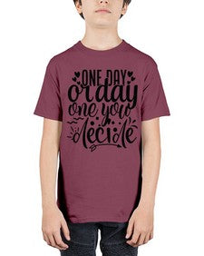 one day or day one you decide Style 81# - motivation - Youth Tee Unisex