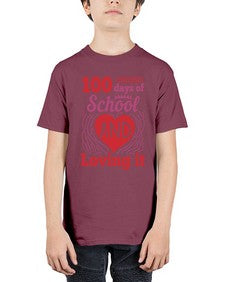 one hundred days of school and loving it 571# - one hundred days - Youth Tee Unisex