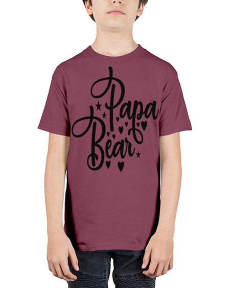 papa bear 219# - bears - animals - Youth Tee Unisex